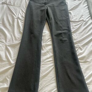 Express Charcoal Gray Wide-Leg Dress Pants